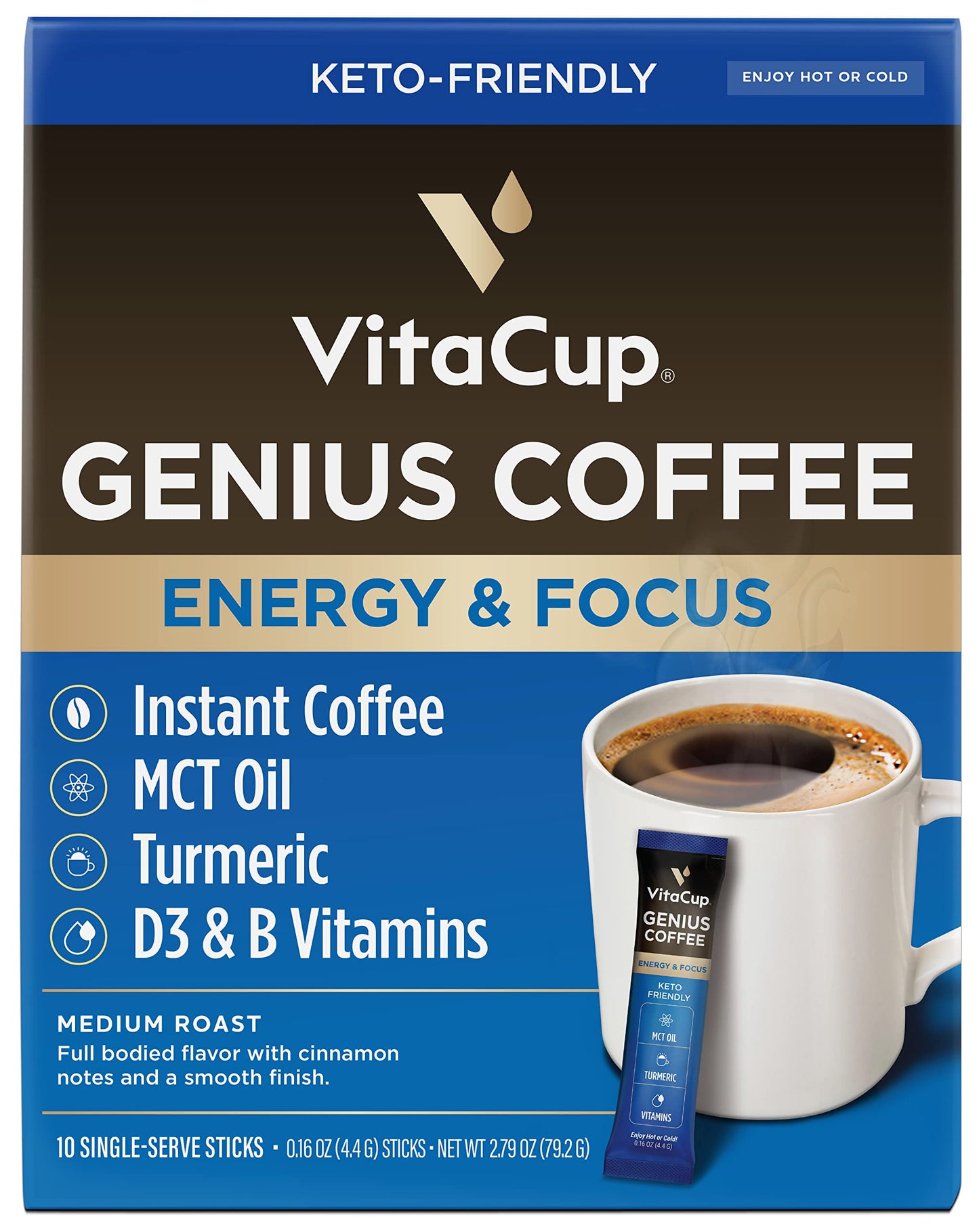 VitaCup Instant Coffee Sticks