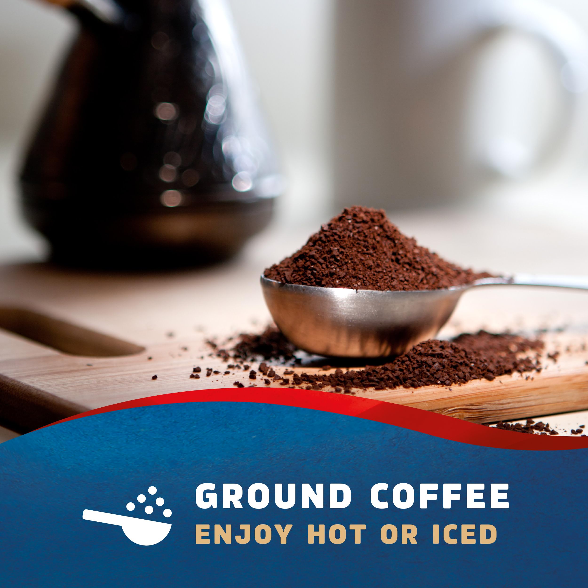 Decaf Medium Roast Ground Coffee Smooth Blend 12oz Bags Pack of 6