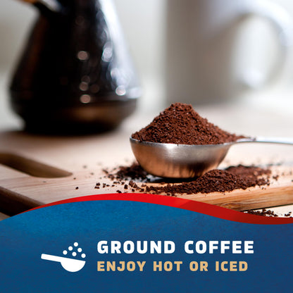 Decaf Medium Roast Ground Coffee Smooth Blend 12oz Bags Pack of 6