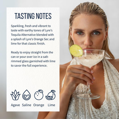 Lyre's Margarita - Non Alcoholic Spirits | Premium Ready To Drink Cocktail | 250ml | 50 Calories Per Can Only