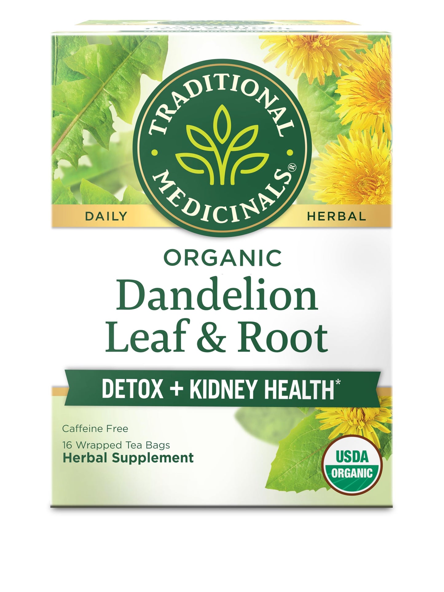 Traditional Medicinals Organic Roasted Dandelion Root Herbal Tea
