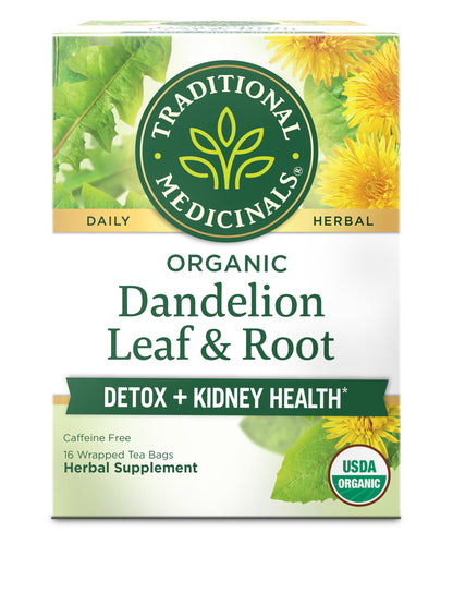 Traditional Medicinals Organic Roasted Dandelion Root Herbal Tea