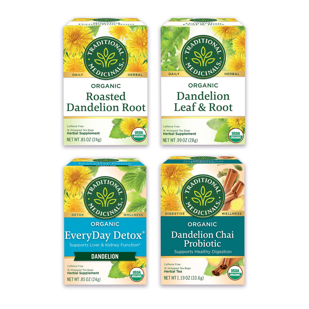 Traditional Medicinals Organic Roasted Dandelion Root Herbal Tea