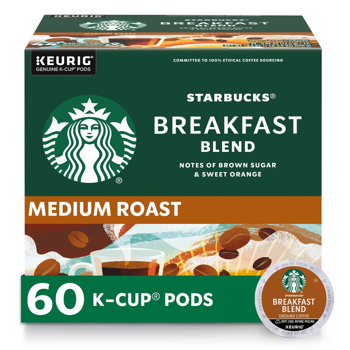 STARBUCKS 2 caffeinecapsuleboxkeurigmedium roast