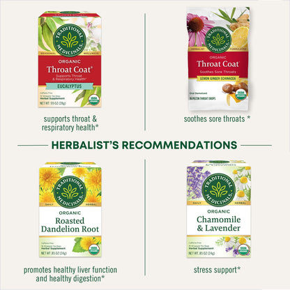 Traditional Medicinals Organic Daily Wellness Tea Collection, 96 Tea Bags (Pack of 6)