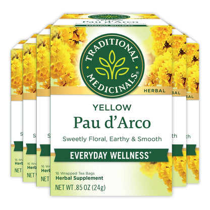 Traditional Medicinals Organic Daily Wellness Tea Collection, 96 Tea Bags (Pack of 6)