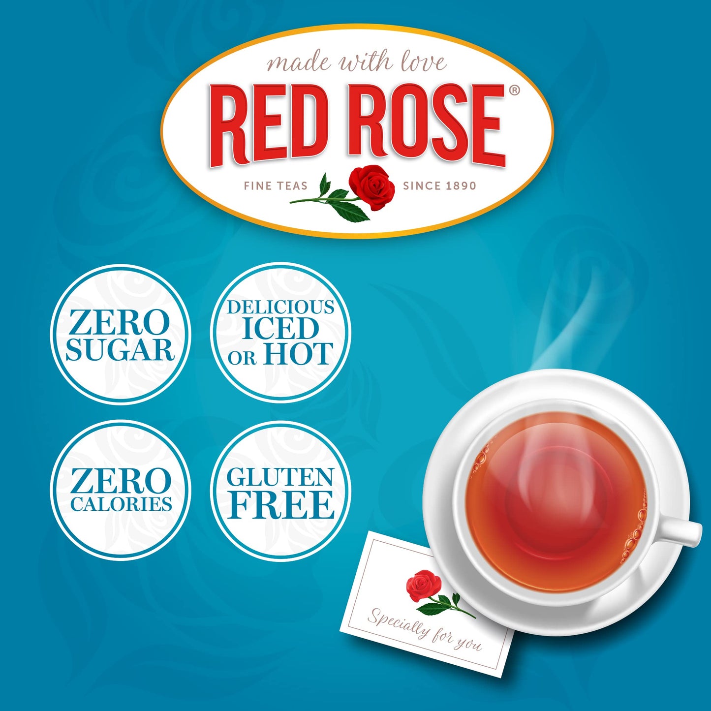 Bold Black Tea Strong Blend Individually Wrapped Tea Bags Caffeinated 40 Count Pack of 6