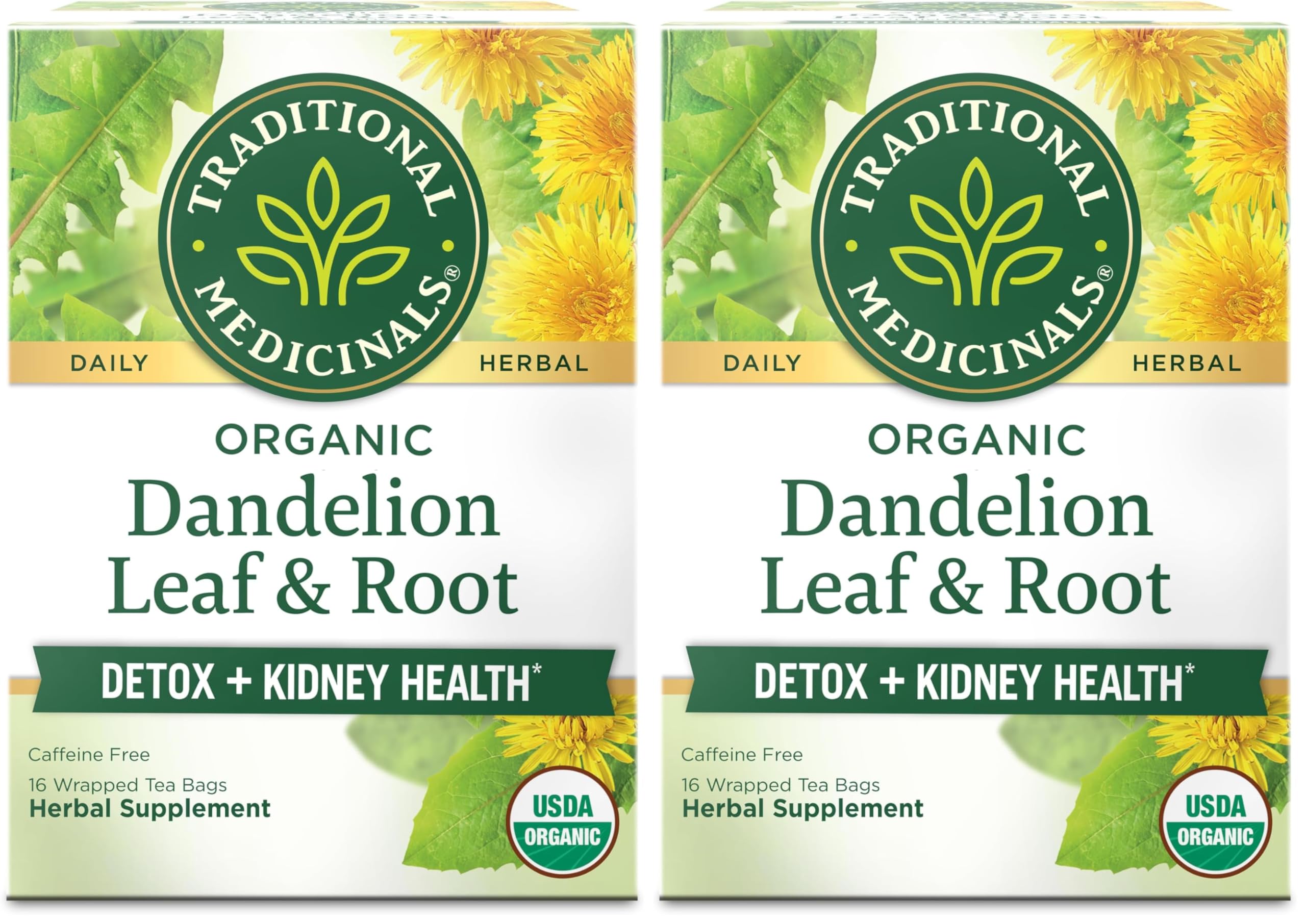 Traditional Medicinals Organic Roasted Dandelion Root Herbal Tea
