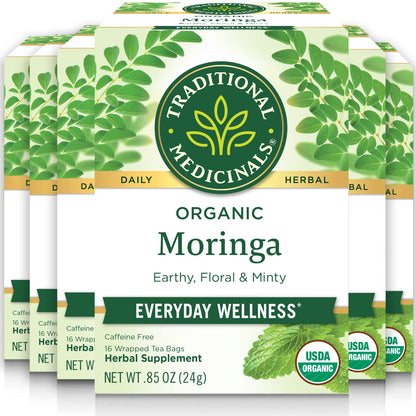 Traditional Medicinals Organic Daily Wellness Tea Collection, 96 Tea Bags (Pack of 6)