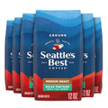 Decaf Medium Roast Ground Coffee Smooth Blend 12oz Bags Pack of 6