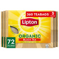 Organic Black Tea Bags Hot or Iced Heart Healthy Support 72 Count Pack of 5