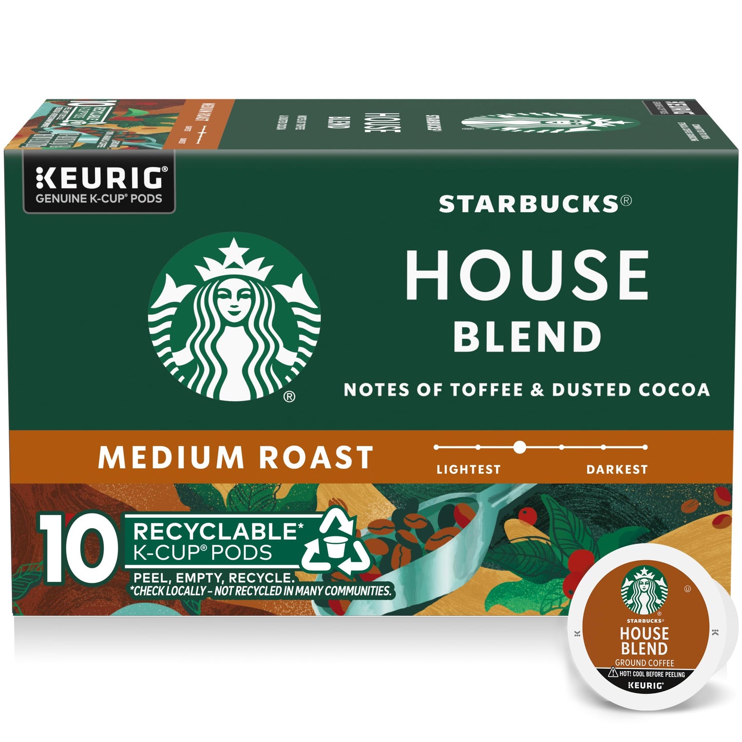 STARBUCKS 2 caffeinecapsuleboxkeurigmedium roast