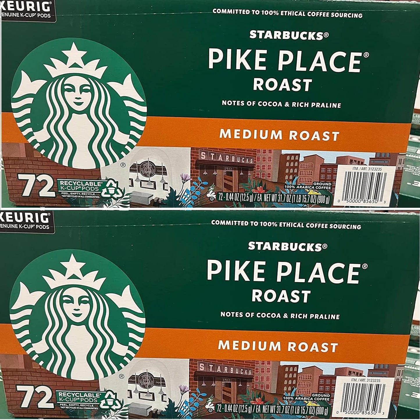 STARBUCKS 2 caffeinecapsuleboxkeurigmedium roast