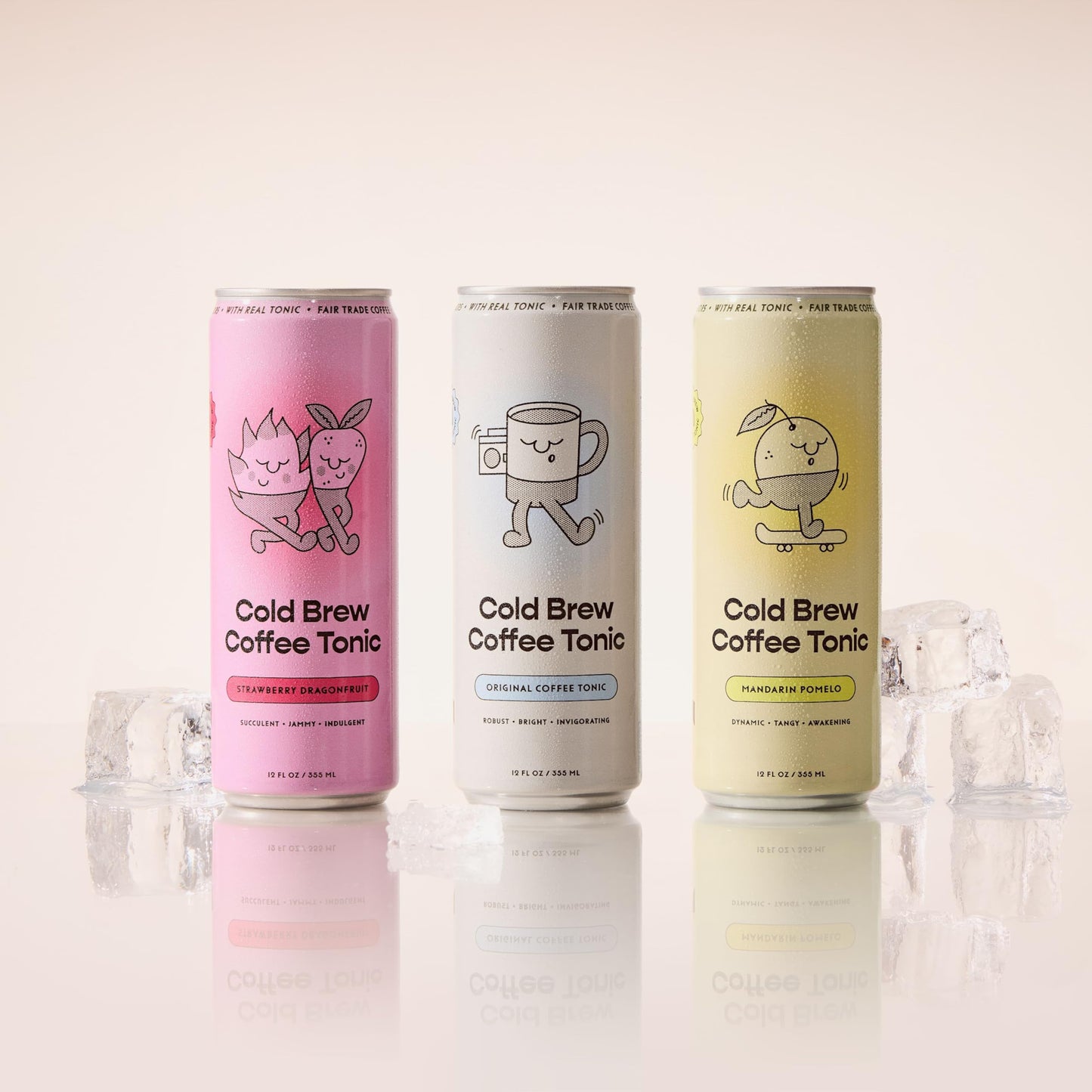 Sparkling Espresso Tonic Canned Coffee Drink Fair Trade Naturally Sweetened 12oz Pack of 12 75mg Caffeine 45 Calories