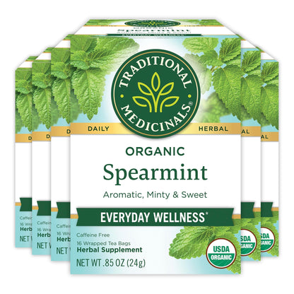 Traditional Medicinals Organic Daily Wellness Tea Collection, 96 Tea Bags (Pack of 6)