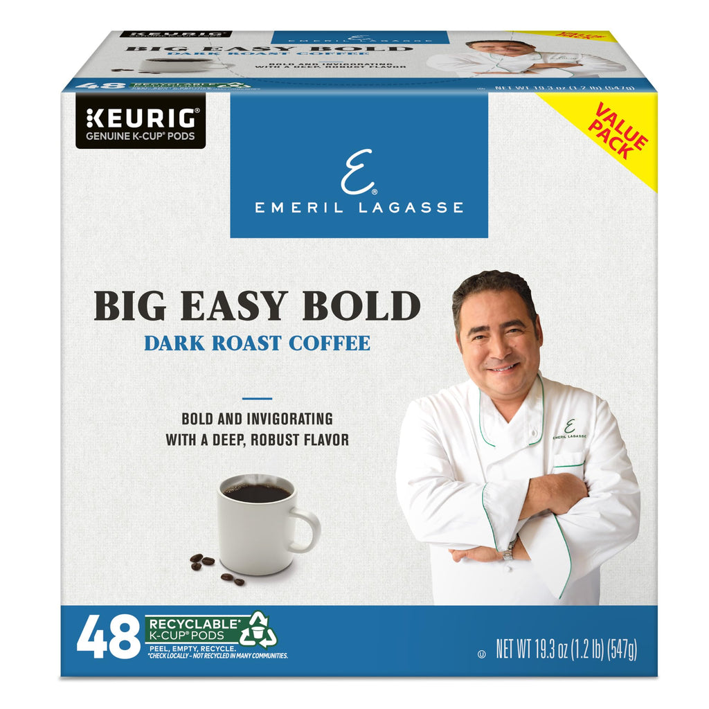 Emeril Big Easy Bold Coffee, Keurig Single-Serve K-Cup Pods, Dark Roast Coffee