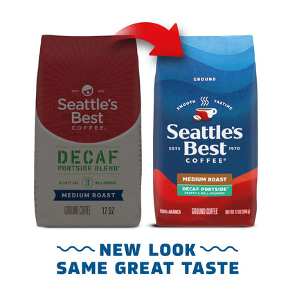 Decaf Medium Roast Ground Coffee Smooth Blend 12oz Bags Pack of 6