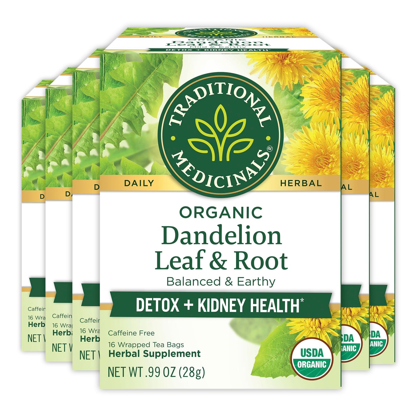 Traditional Medicinals Organic Roasted Dandelion Root Herbal Tea