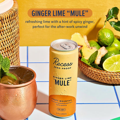 Zero Proof Craft Mocktail Adaptogen Alcohol Free Beverage Mixer Celebration Drink Party Can