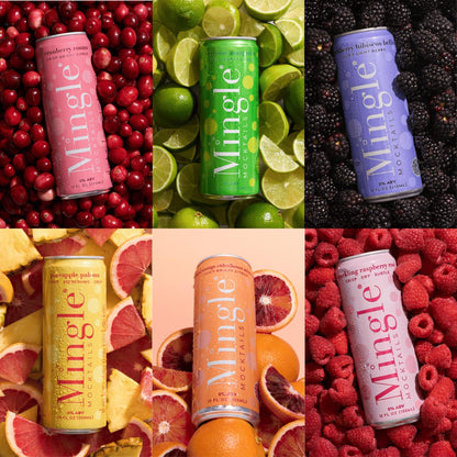 Mocktail Flavored Non Alcoholic Drink Real Juice Canned Cocktail Mixer Vegan Gluten Free 12oz Cans